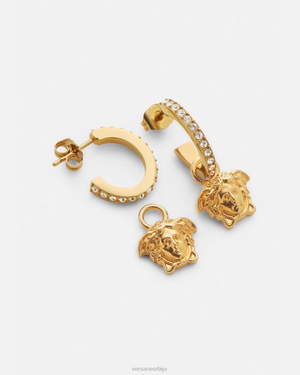 Жене Versace злато кристал ла медуса обруч минђуше Прибор 2DJLH788