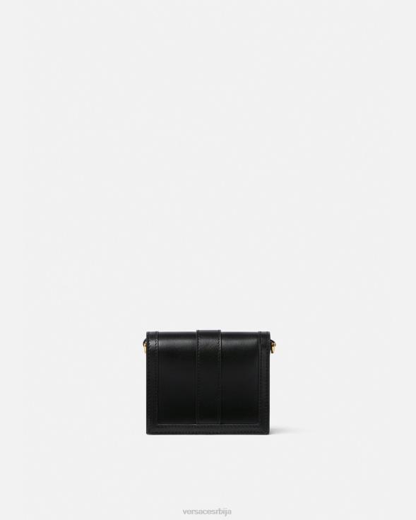 Жене Versace црн греца богиња ланчић новчаник Прибор 2DJLH563
