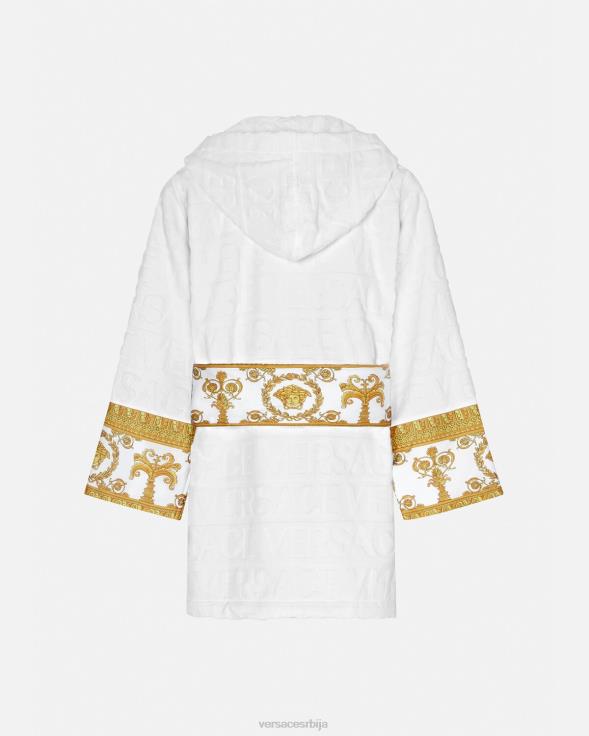 Жене Versace бео свуда кратак баде мантил доњи веш и одећа за плажу 2DJLH1087