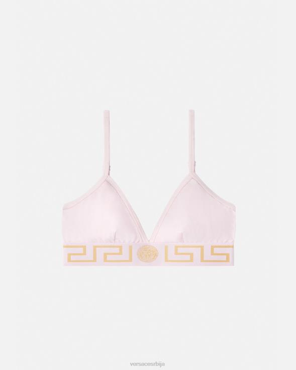 Жене Versace светло розе греца бордер бралетте доњи веш и одећа за плажу 2DJLH1044