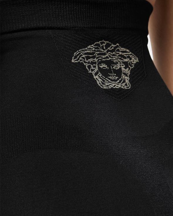 Жене Versace црн Медуса гаћице са високим струком доњи веш и одећа за плажу 2DJLH1063