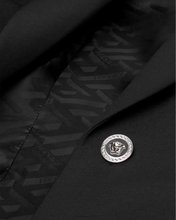 Жене Versace црн медуза сакоа на једно копчање одећу 2DJLH116