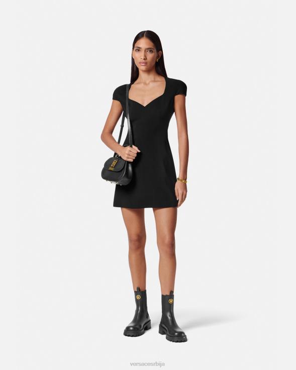 Жене Versace црн смена мини хаљина одећу 2DJLH43