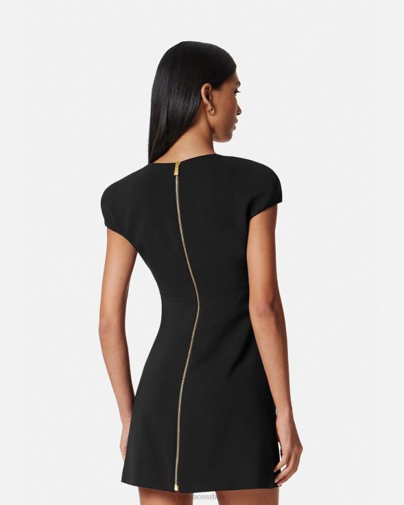 Жене Versace црн смена мини хаљина одећу 2DJLH43