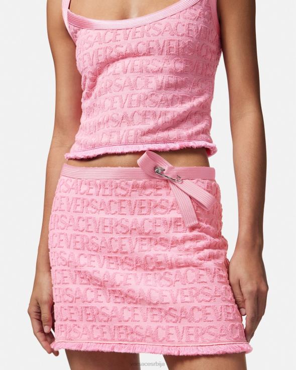 Жене Versace розе свеобухватна мини сукња са сигурносном иглом одећу 2DJLH159