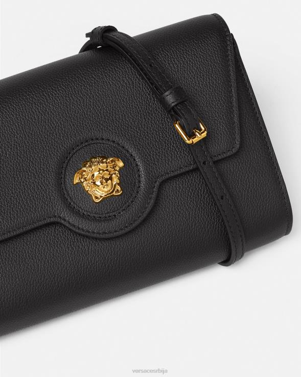 Жене Versace црн ла медуса торба за крст торбе 2DJLH344