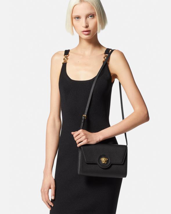 Жене Versace црн ла медуса торба за крст торбе 2DJLH344