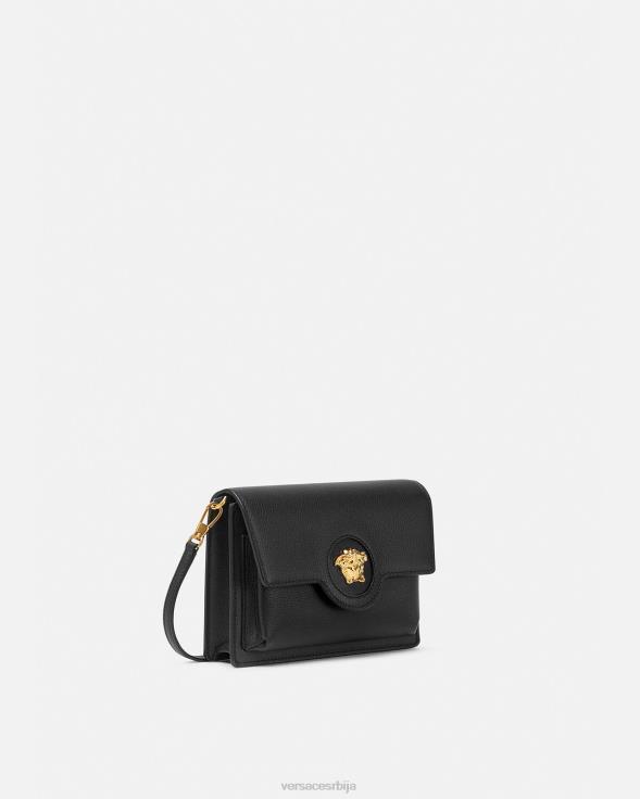 Жене Versace црн ла медуса торба за крст торбе 2DJLH346
