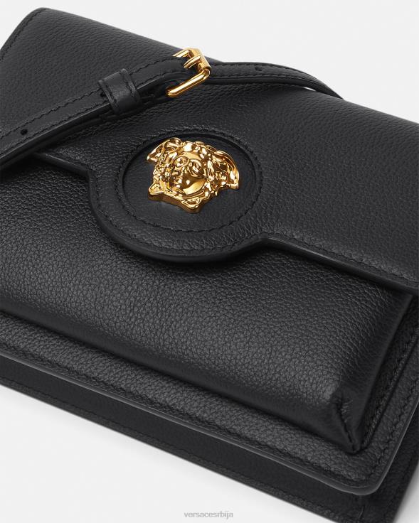 Жене Versace црн ла медуса торба за крст торбе 2DJLH346