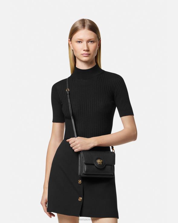 Жене Versace црн ла медуса торба за крст торбе 2DJLH346