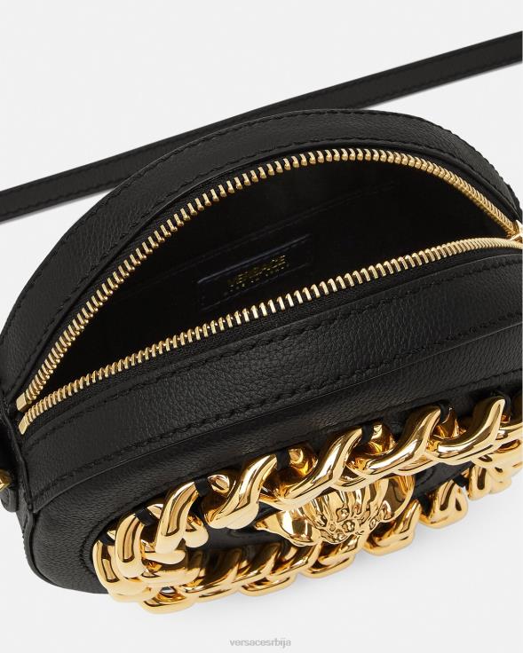 Жене Versace црн ла медуса округла торба за камеру торбе 2DJLH355
