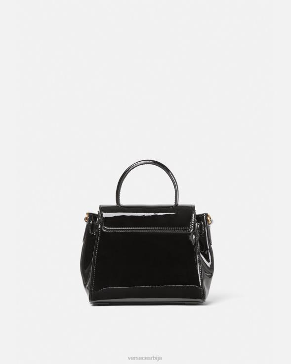 Жене Versace црн ла медуса мала торбица торбе 2DJLH361