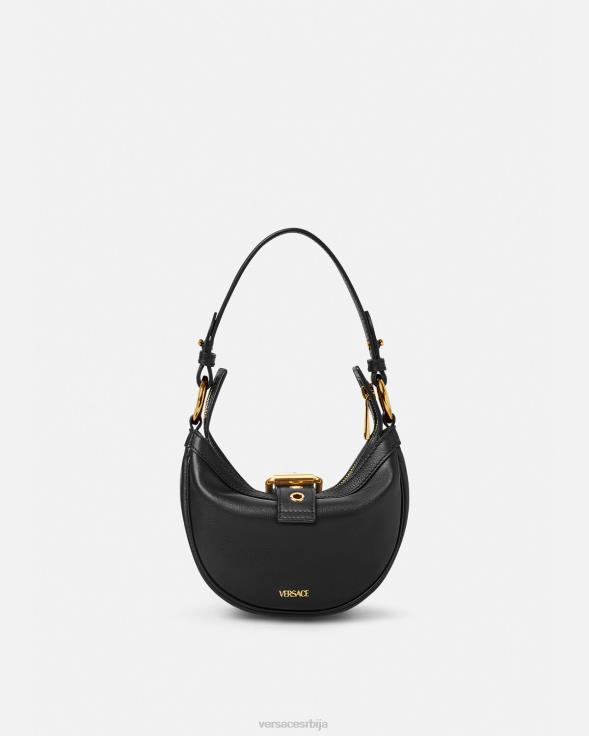 Жене Versace црн поновите мини скитницу торбе 2DJLH273