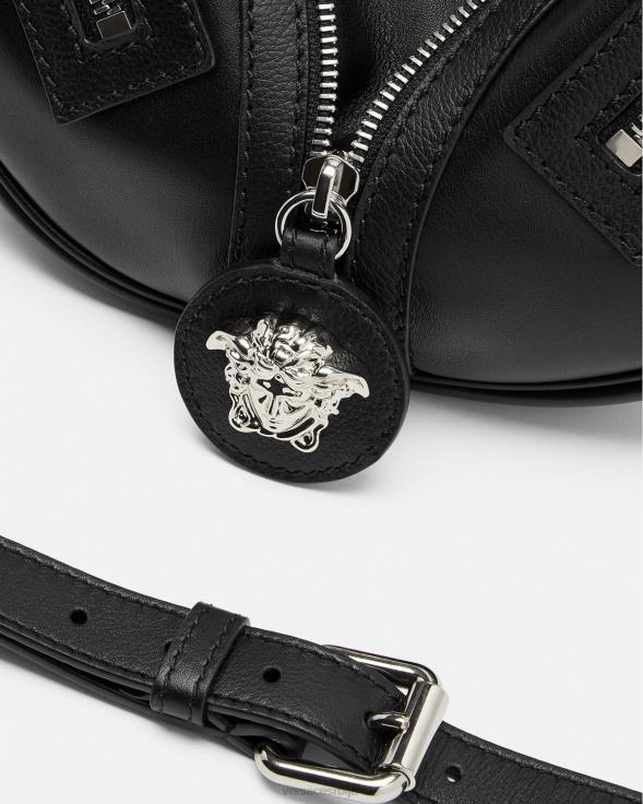 Жене Versace црн поновите малу скитницу торбе 2DJLH282