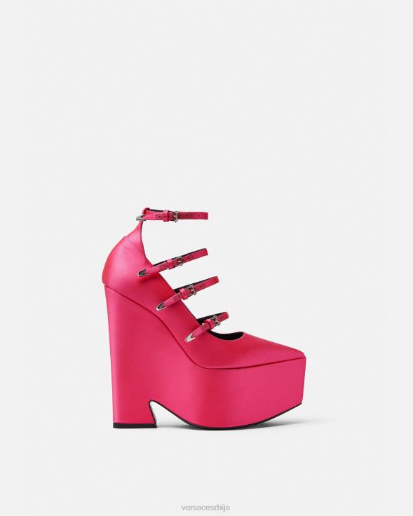 Жене Versace фуксија темпест сатенске платформе ципела 2DJLH495