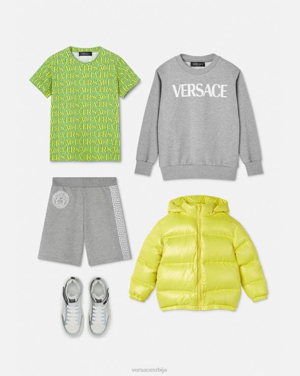 деца Versace сива лого дуксерица одећу 2DJLH2095