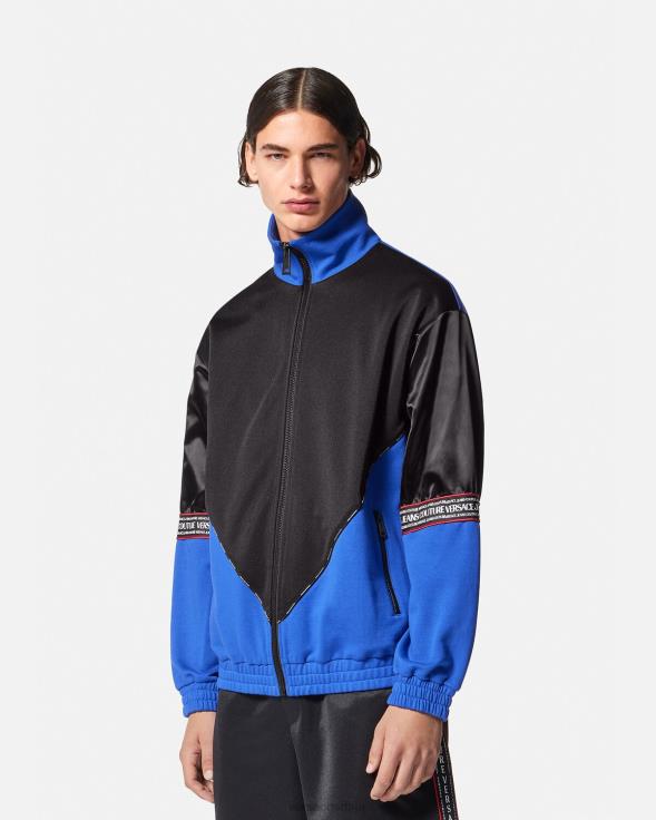 мушкарци Versace црн дуксерица са логом одећу 2DJLH2409