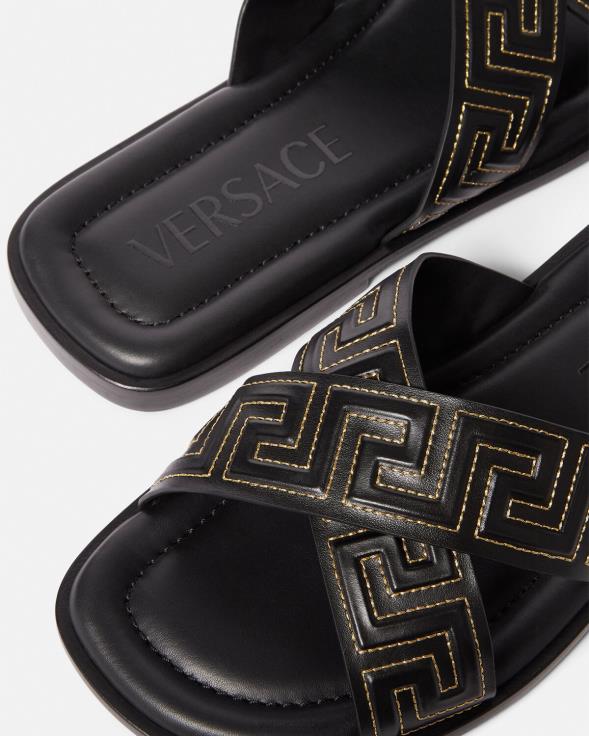 мушкарци Versace црн греца сандале ципела 2DJLH1589