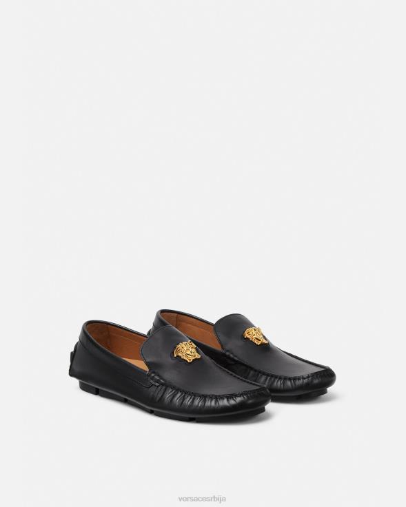 мушкарци Versace црн ципеле возача ла медуса ципела 2DJLH1602